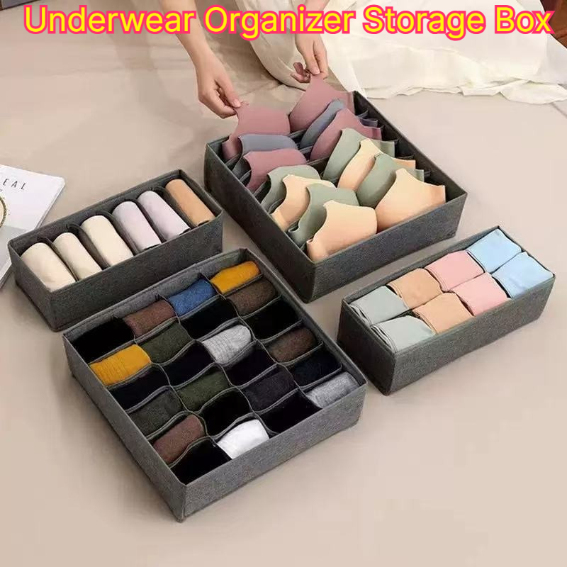 Sock Organizer Tray - スポーツブラ下着オーガナイザー収納ボックスパンティー靴下収納ボックスワードローブ衣類オーガナイザーキャビネット引き出しセパレーターボックス