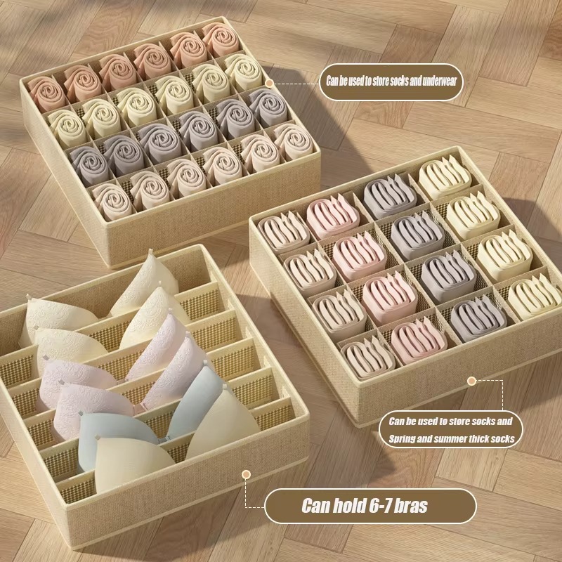 1-2 個不織布下着収納ボックス靴下衣類収納オーガナイザー引 - Sock Organizer Tray のレビューと価格