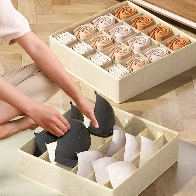 1-2 個不織布下着収納ボックス靴下衣類収納オーガナイザー引 - Sock Organizer Tray のレビューと価格