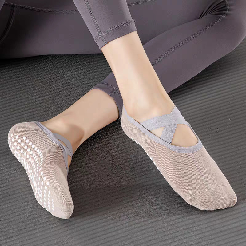 プロフェッショナル女性ヨガソックスシリコーン滑り止めバレエピ - Grip Sock Yoga のレビューと価格