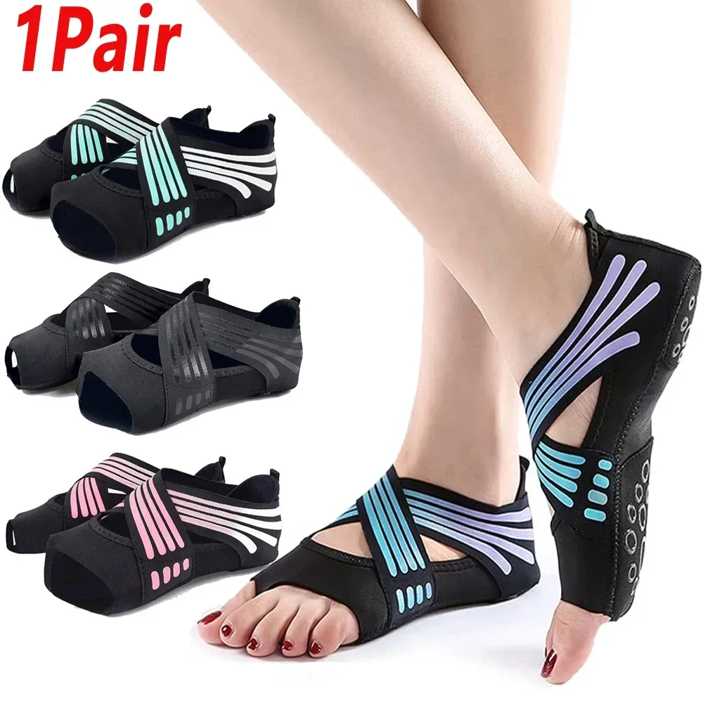 1足組プロフェッショナルノンスリップジムヨガシューズ フラッ - Grip Sock Yoga のレビューと価格