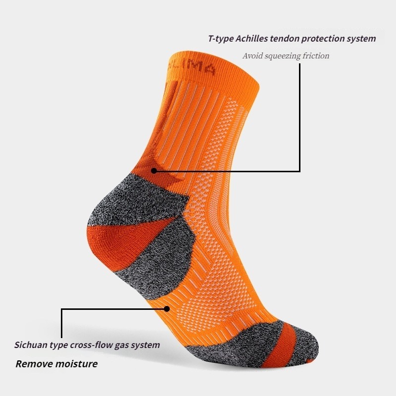 スポーツソックス 吸湿発散性 プロフェッショナル マラソン  - Athletic Sock Cushion のレビューと価格