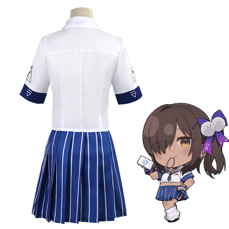 ナガコスプレ衣装 JK 制服ネイビーブレザープリーツスカート - Knee High Sock Women のレビューと価格