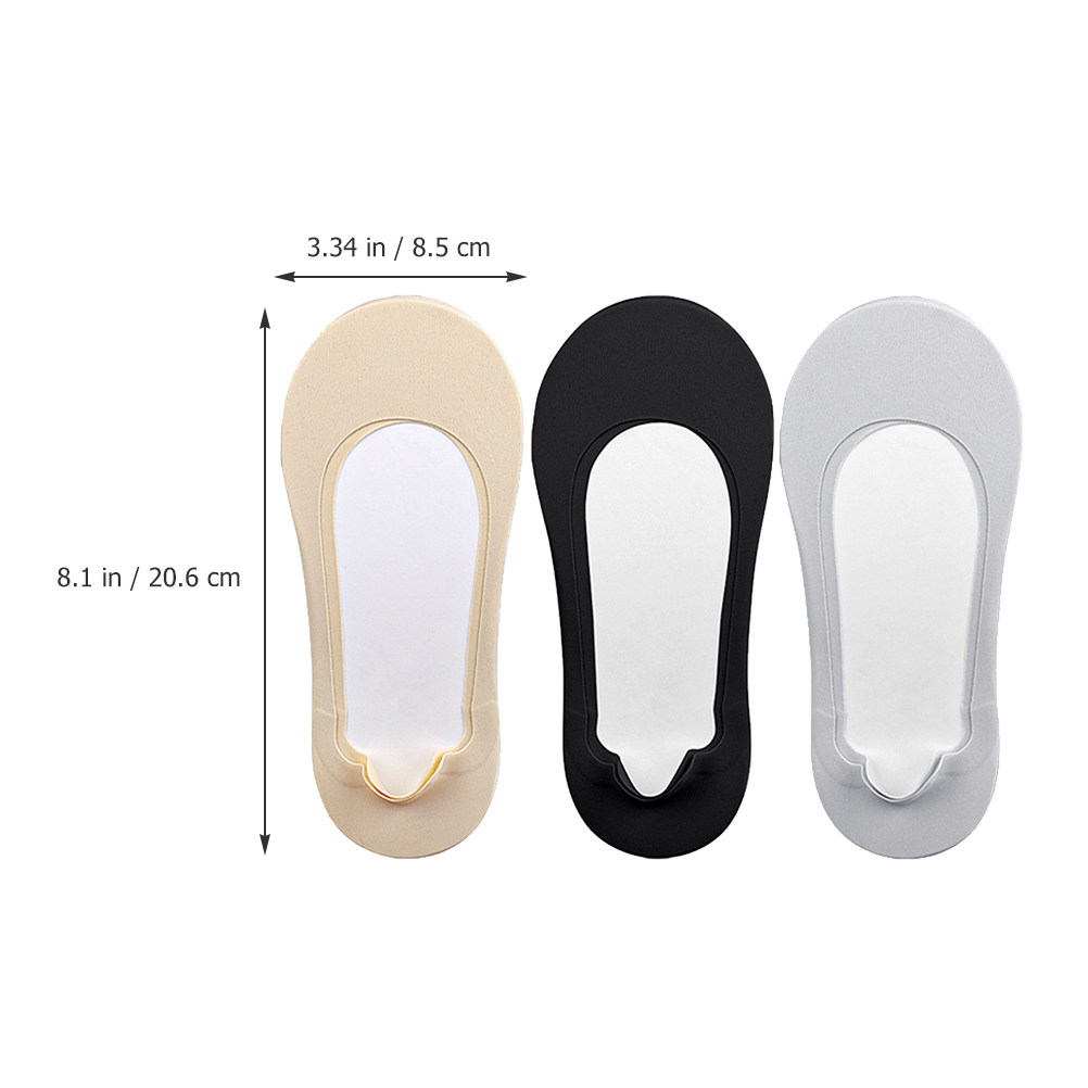 女性用ローカットインビジブルソックス3足組、柔らかく伸縮性の - Invisibility Sock Loafer のレビューと価格