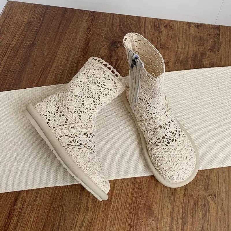 2026 夏ブーツ通気性メッシュ夏の女性のフラット手作り婦人 - No Show Sock Women のレビューと価格