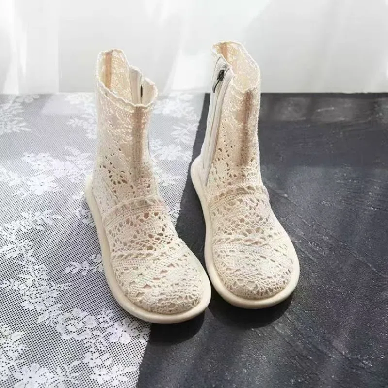 2026 夏ブーツ通気性メッシュ夏の女性のフラット手作り婦人 - No Show Sock Women のレビューと価格
