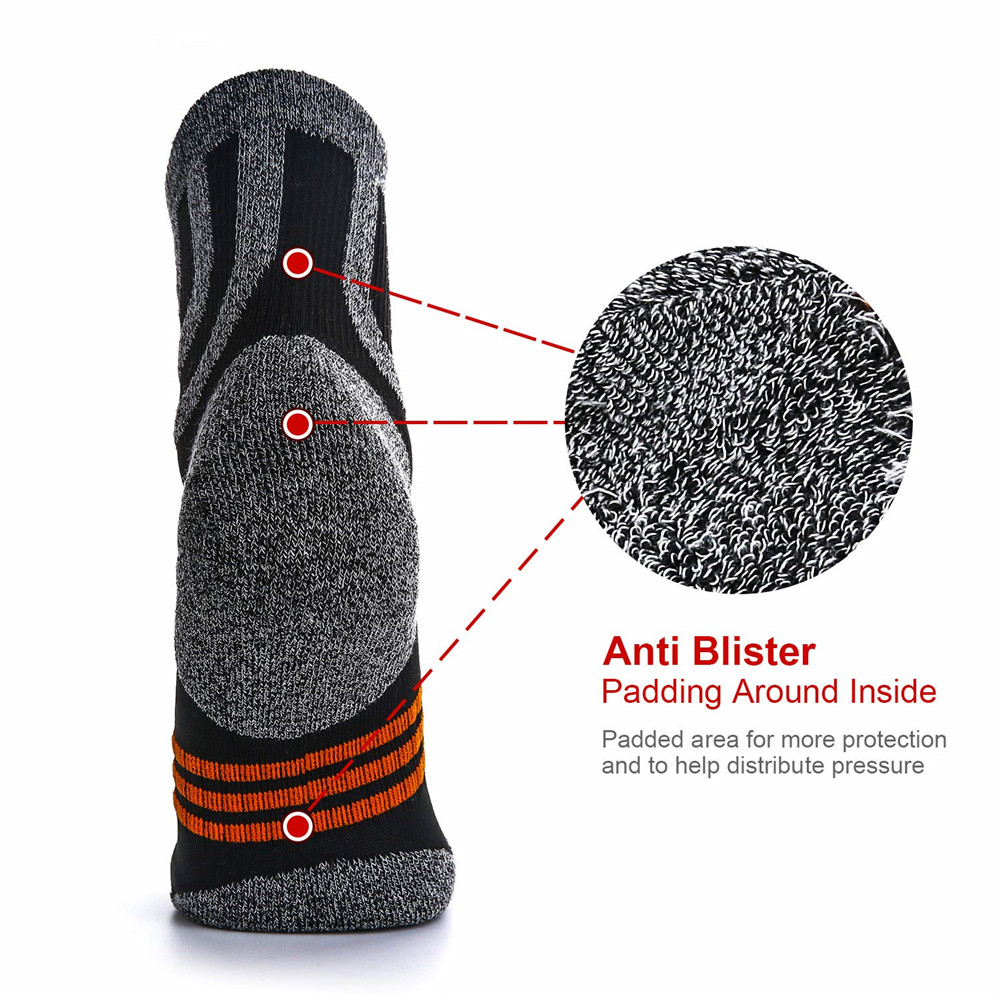 男性用ブリスターソックス,アウトドアスポーツ,ランニング,サ - Wool Hiking Sock のレビューと価格